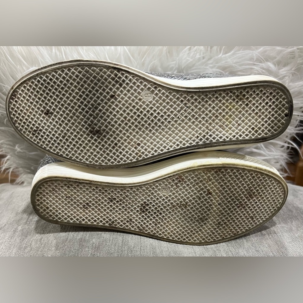 Ccocci Gray Snakeskin Print Wedge Sneakers Shoes size 8 - Picture 6 of 6